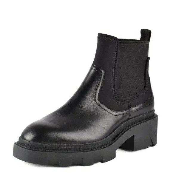 ASH Metro Women Black Color Leather Chelsea Ankle Boot Size 35 M - Picture 1 of 9